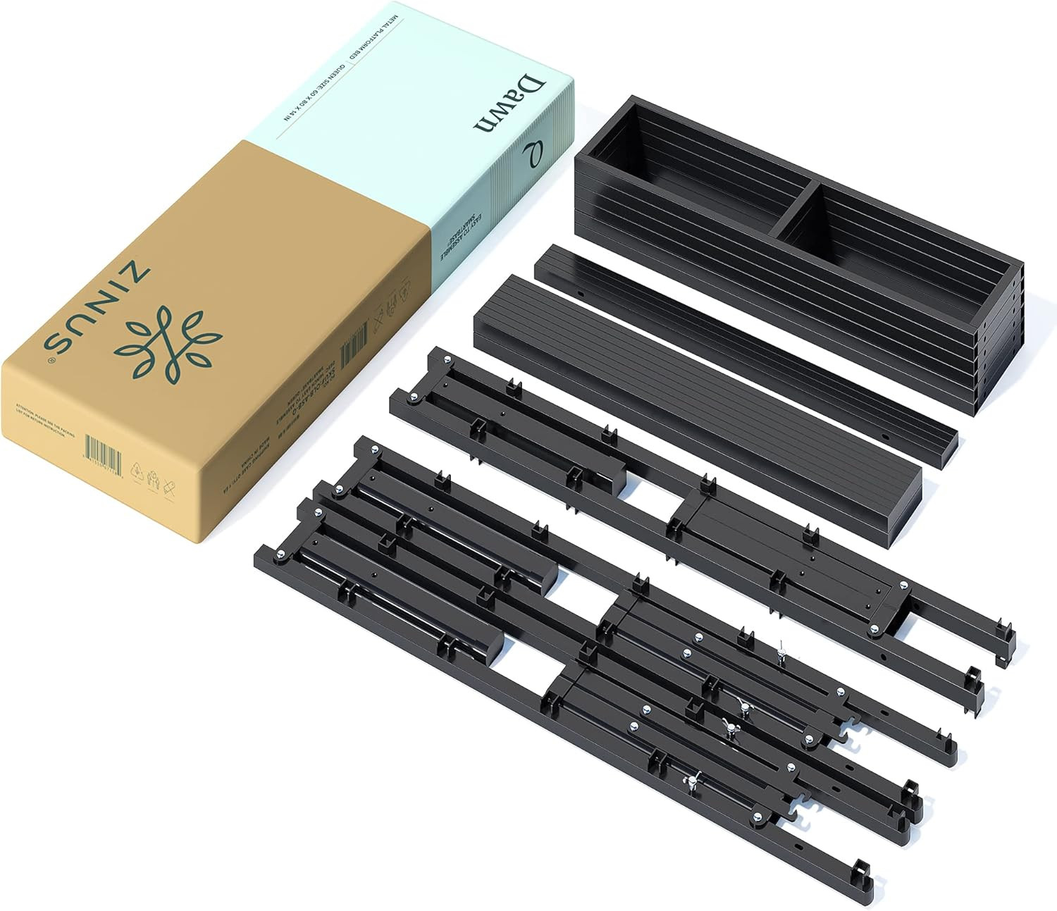 ZINUS 14" Smartbase King Metal Bed Frame - No Box Spring Needed, Sturdy Support