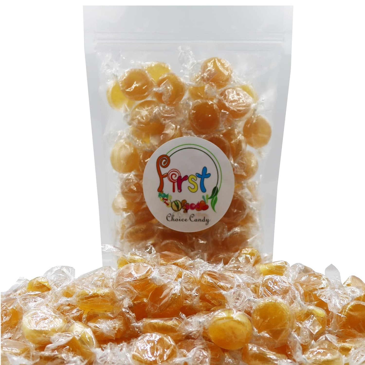 FirstChoiceCandy Individually Wrapped Butterscotch Hard Candy Disc Buttons