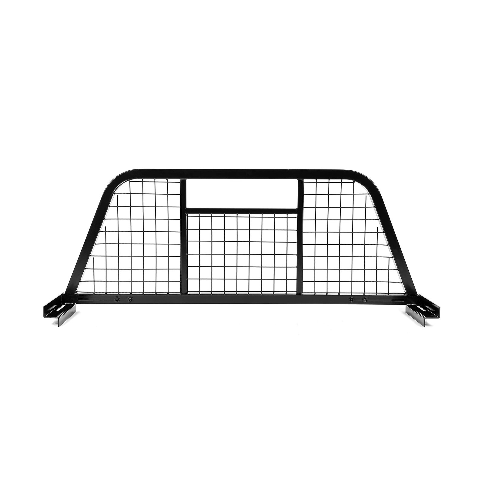 Kojem Adjustable Truck Pickup Headache Rack Window Protector Mesh Black Steel