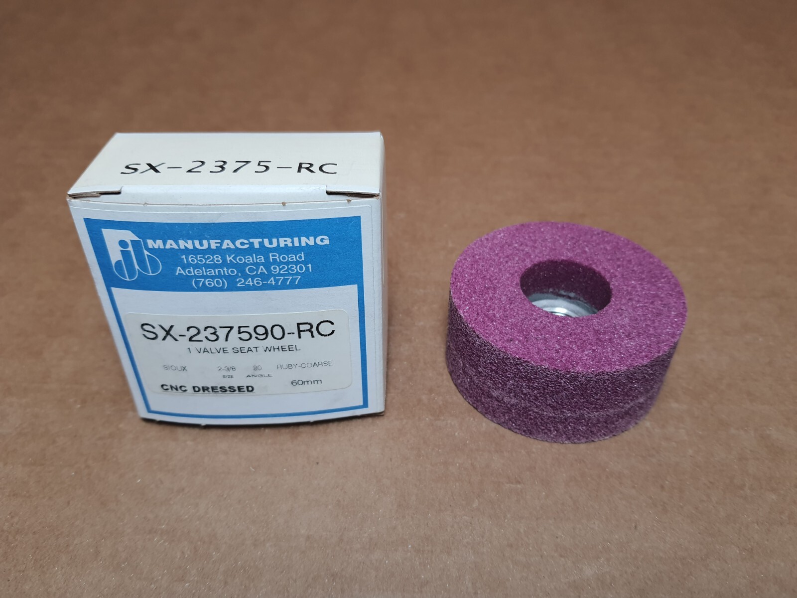 2-3/8" Sioux Valve Seat Grinding Wheel (Ruby Coarse)