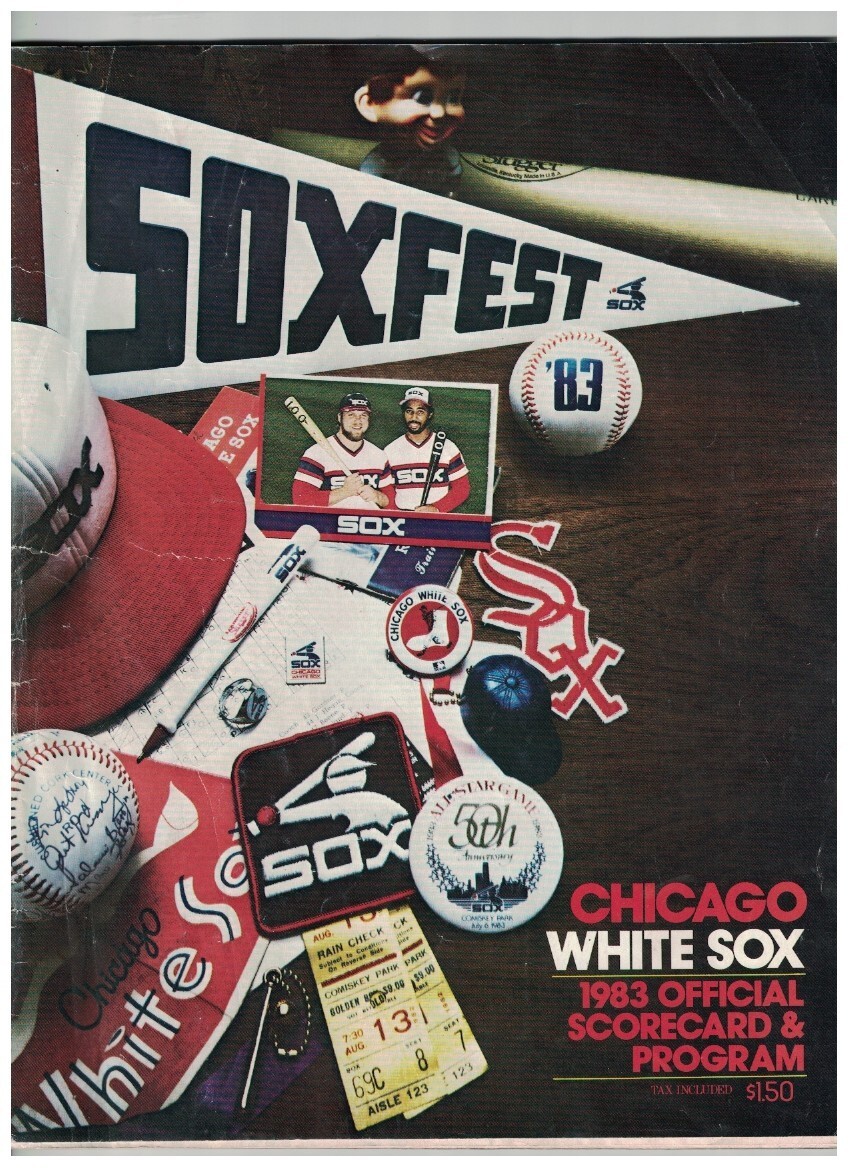 1983 Chicago White Sox Kansas City Royals Scorecard/Program