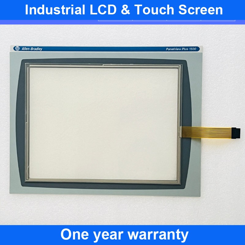 Touch Screen Glass PanelView Plus 1500 2711P-RDT15C 2711P-RDT15CB+Overlay Film