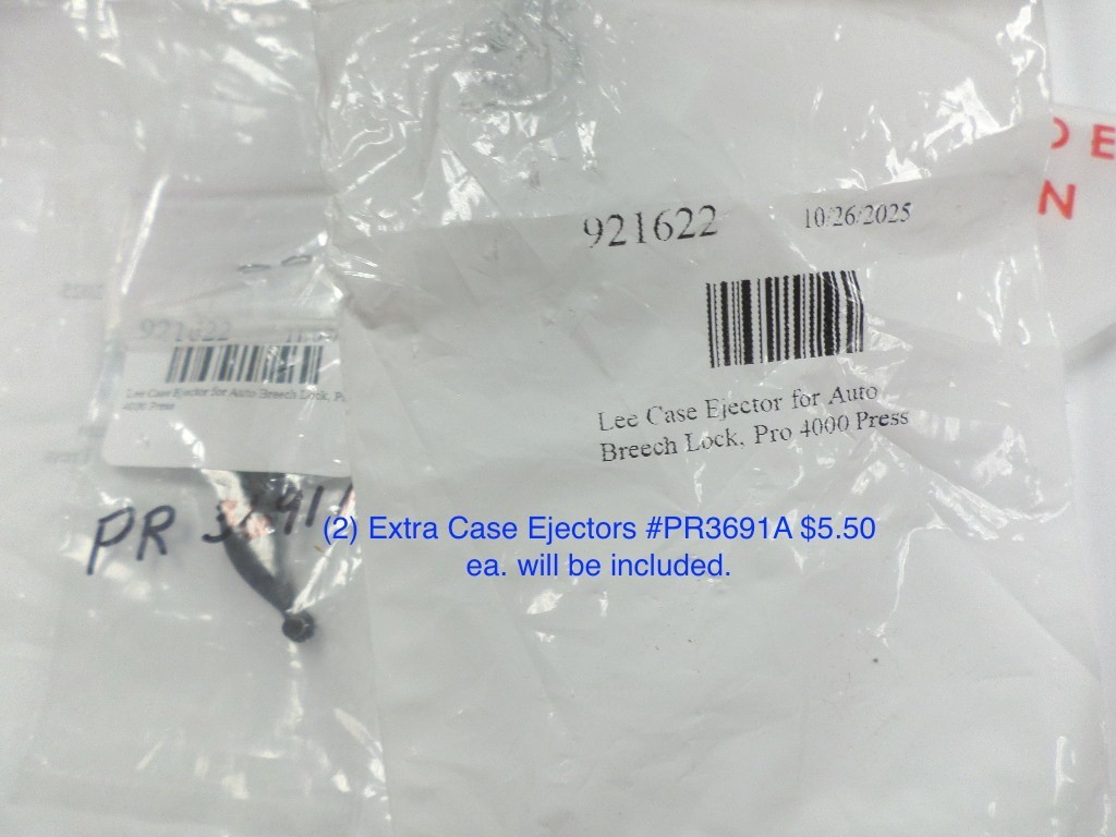 LEE PRO 4000 Press Reloading (KIT), all original, Progressive, w 9mm Die Set