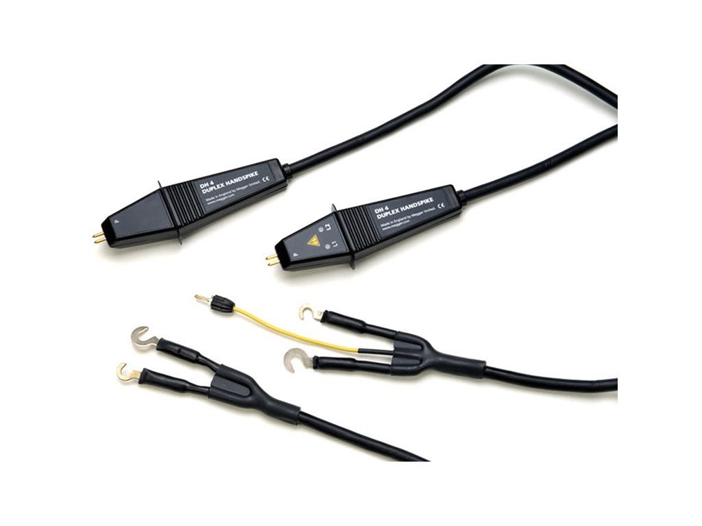 Megger DH4 - 1.2m Duplex Handspikes (2 off), One with Indicator Lights