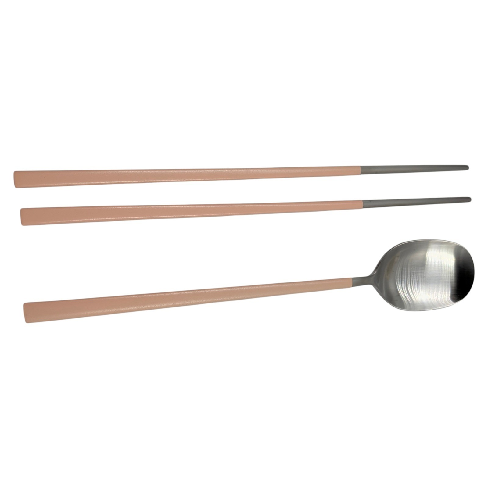 The Melrose Spoon and Chopsticks Set Rose Gold Stainless Steel Dining Utensils
