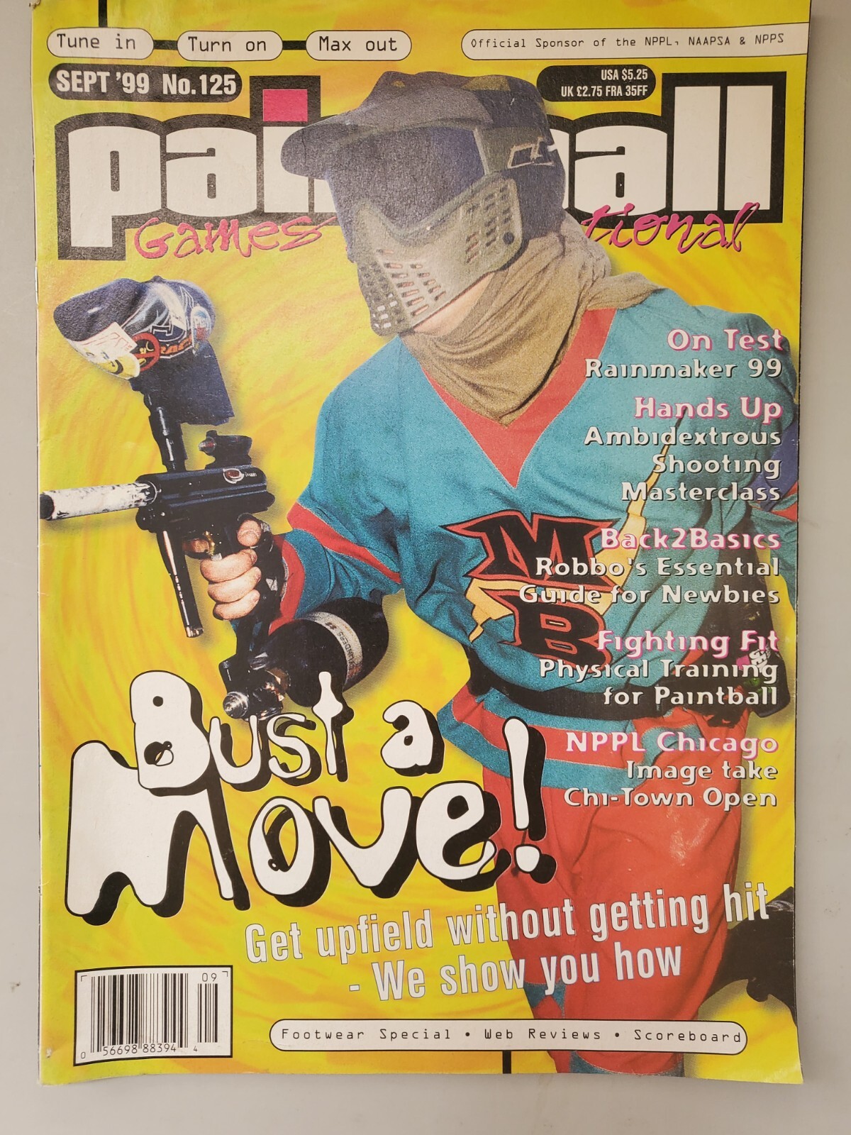 RARE Paintball Games Int'l PGI Print Magazine Sept 1999 Alternate cover NPPL Chi