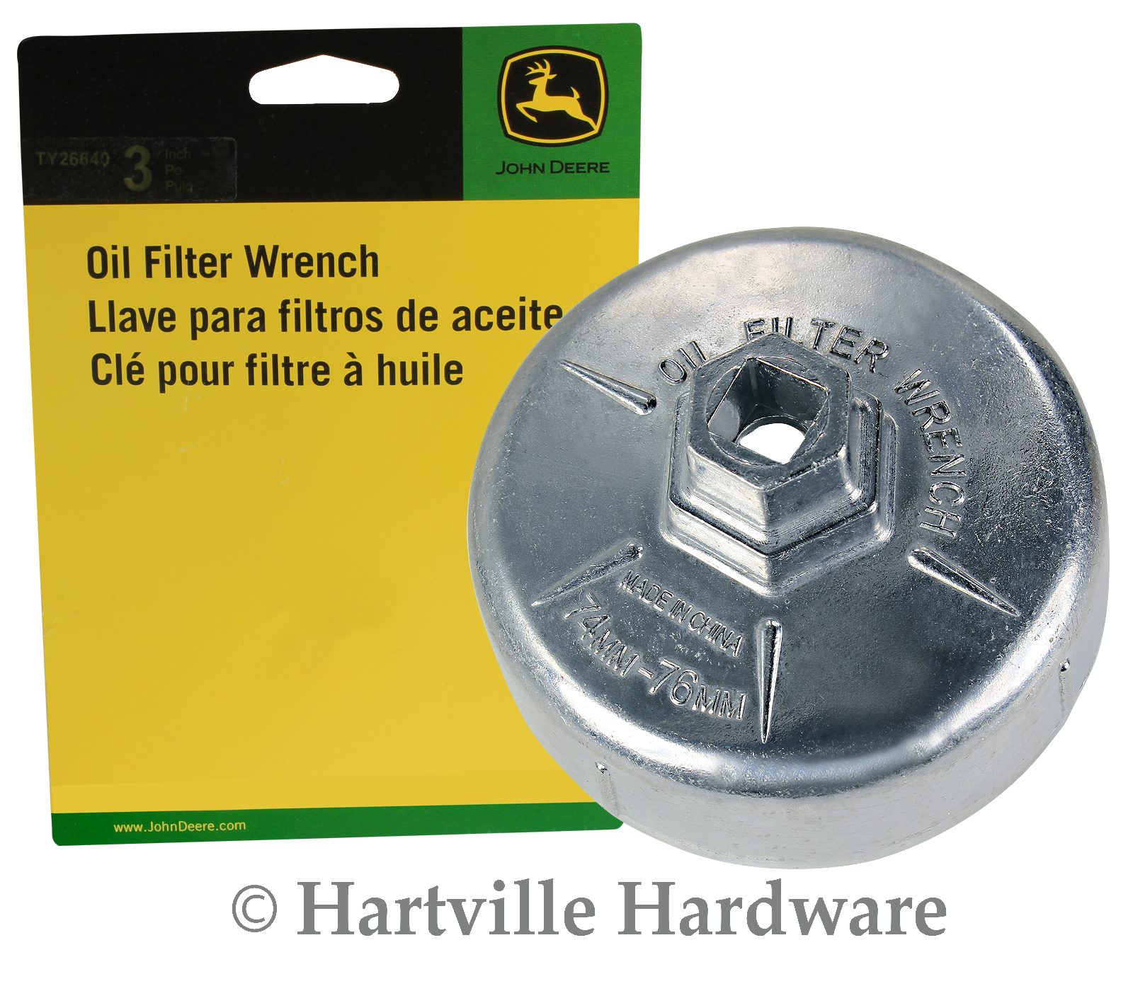 John Deere Original Equipment Oil Filter Wrench #TY26640