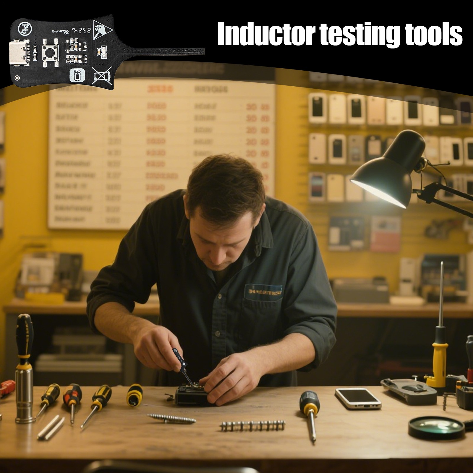 Circuit Board Inductor Tester Inductor Detector Tool Diagnostic Device