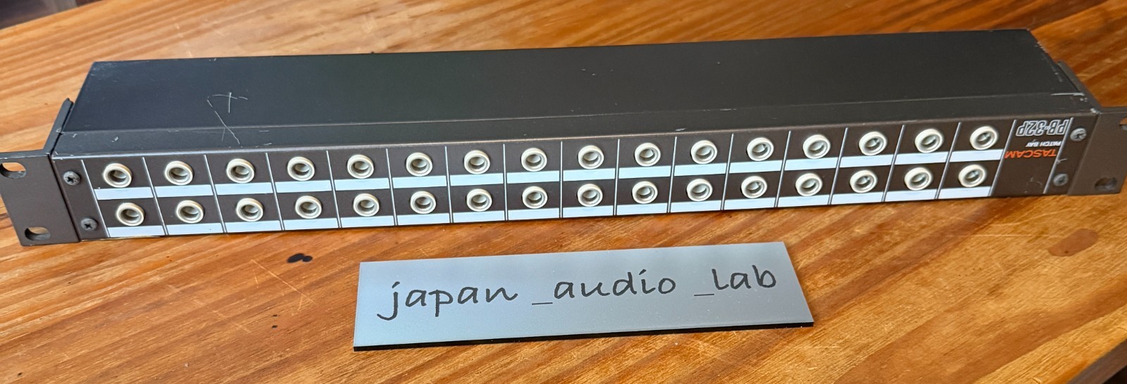 Vintage TASCAM PB-32P 32-Pt RCA Patch Bay Analog Studio Rackmount Japan Made
