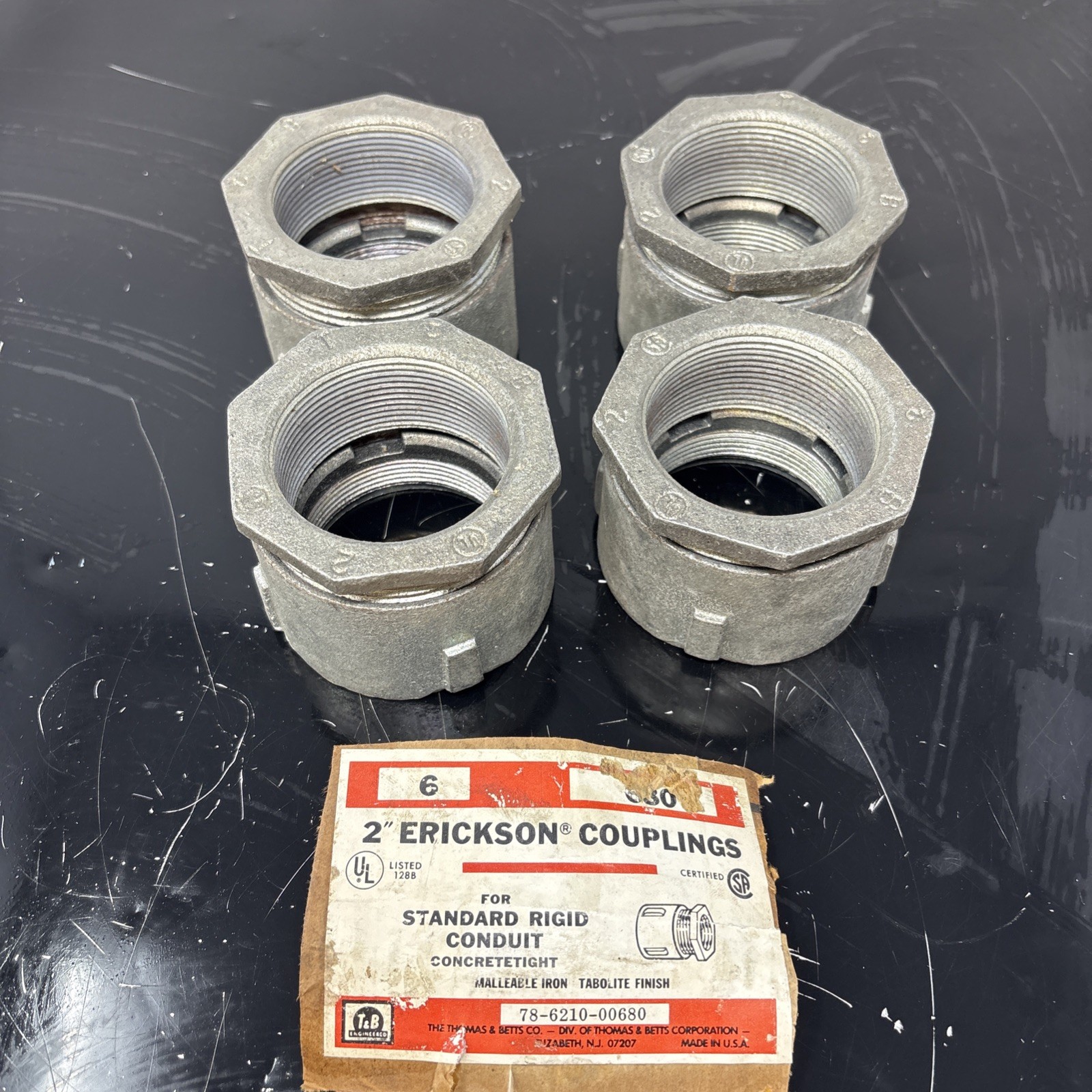 thomas and betts 2” erickson couplings 680 qty 4