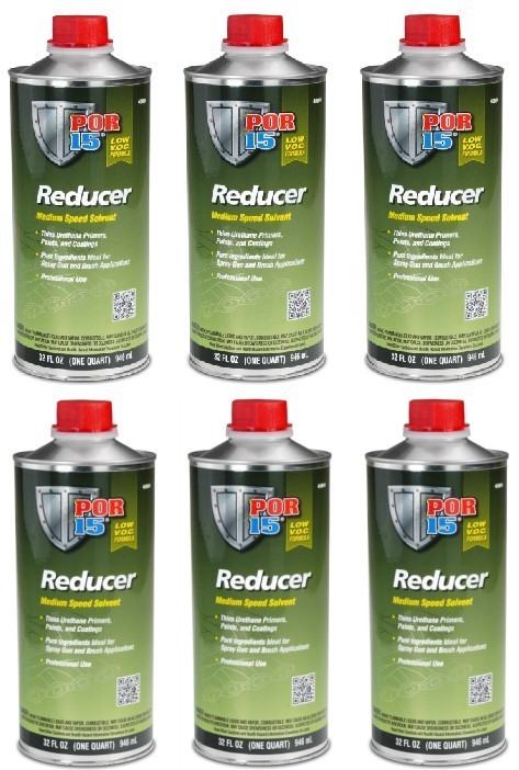 New POR-15 Reducer Medium Speed Solvent Quart 40804 (6 Pack)