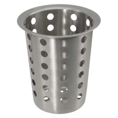 Crestware Scs Flatware Cylinder, 4 3/8 X 5 5/8", Silver