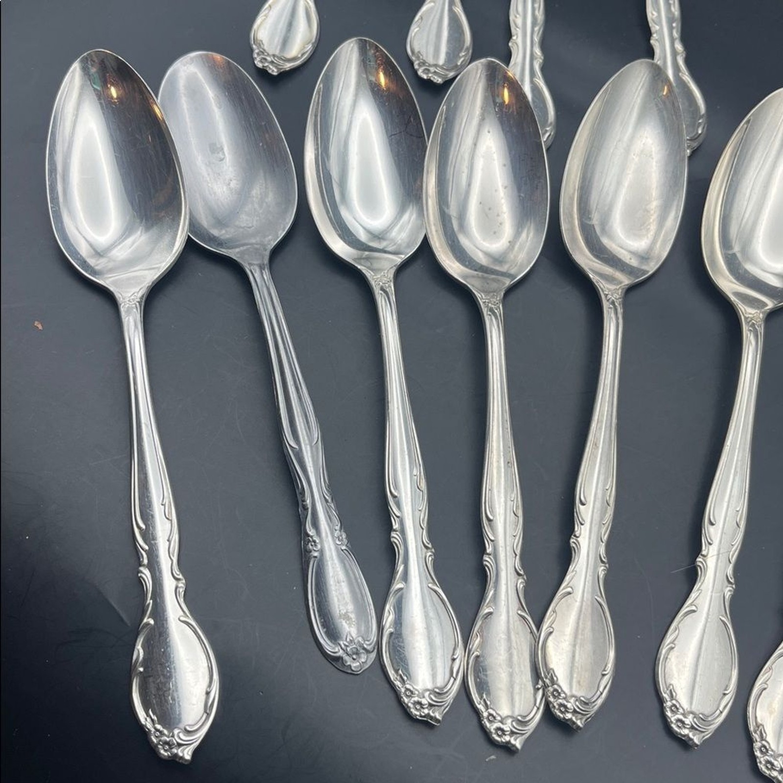 1959 WM Rogers Moonlight Silver plated Spoons - always flatware replacement