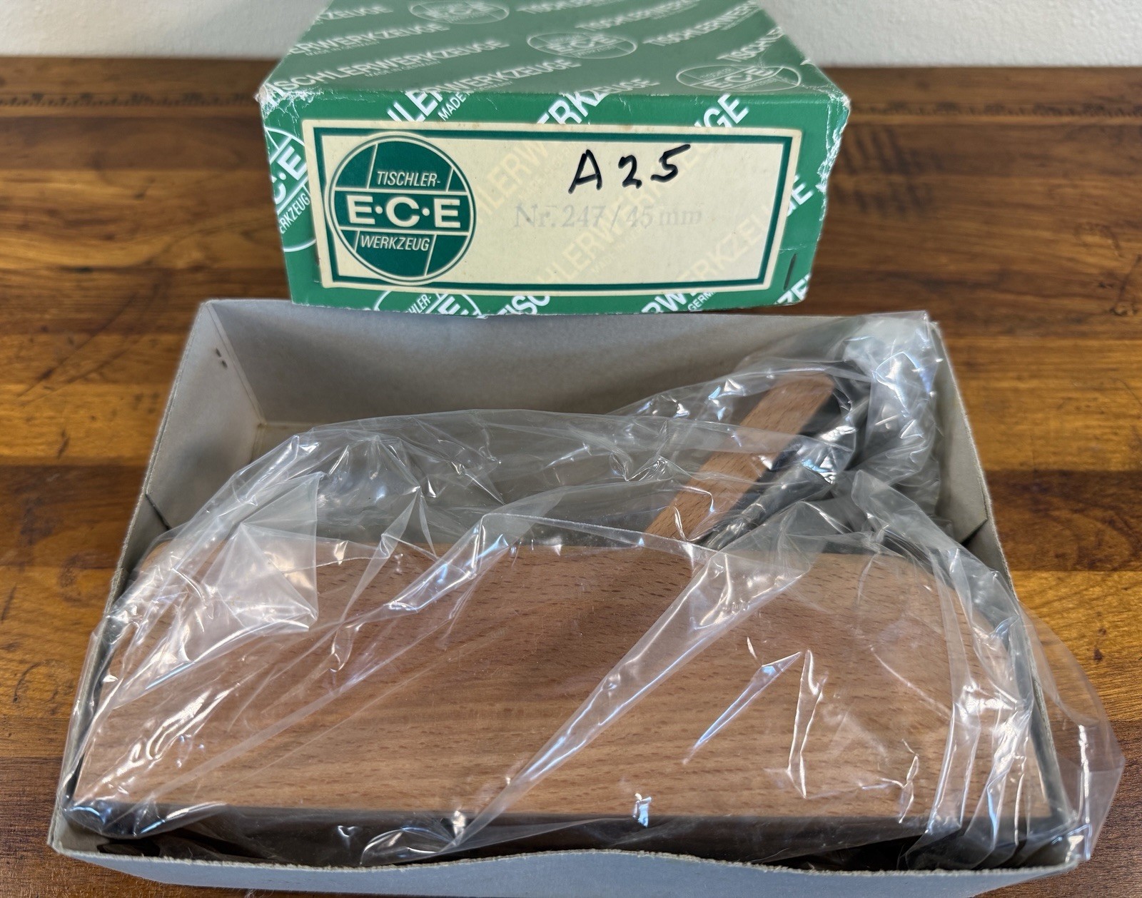 ECE Nr. 247 45mm Woodworking Hand Plane Germany - N.O.S.