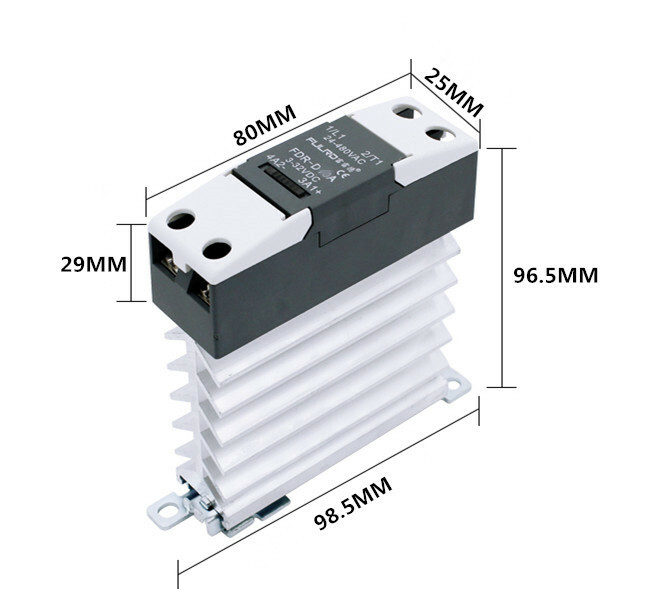FULRD Single-phase integrated solid state relay FDR-D80A 3~32VDC/24~480VAC