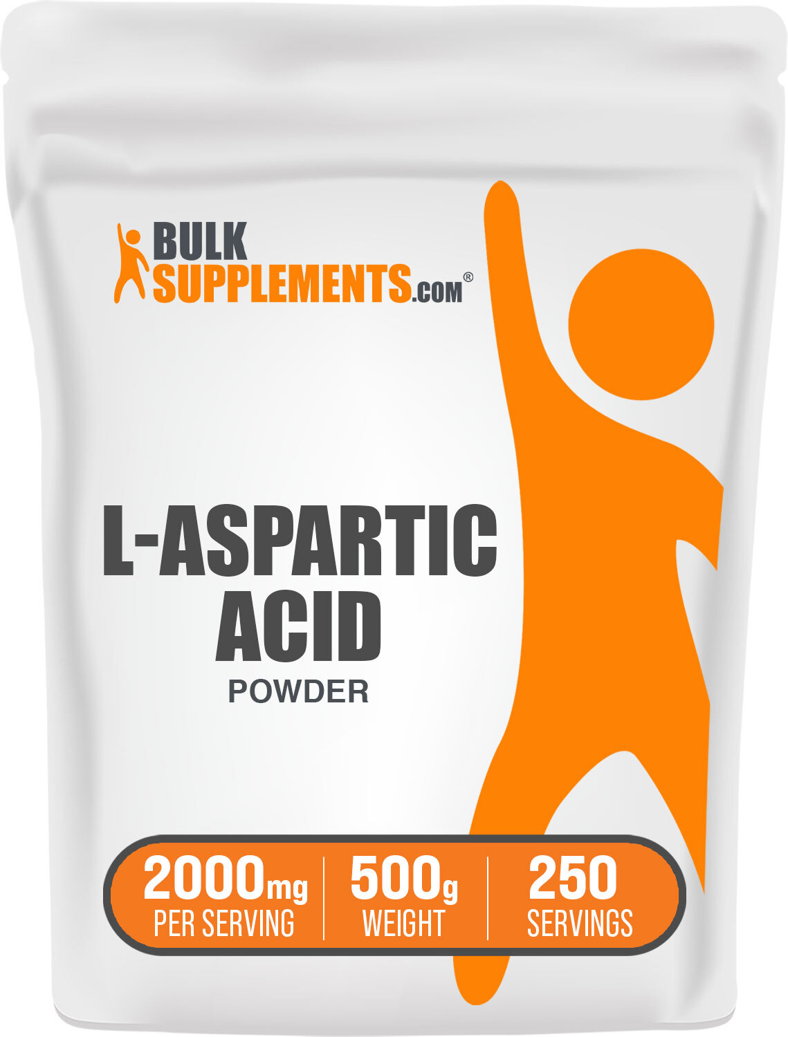 BulkSupplements L-Aspartic Acid Powder - 2000 mg Per Serving