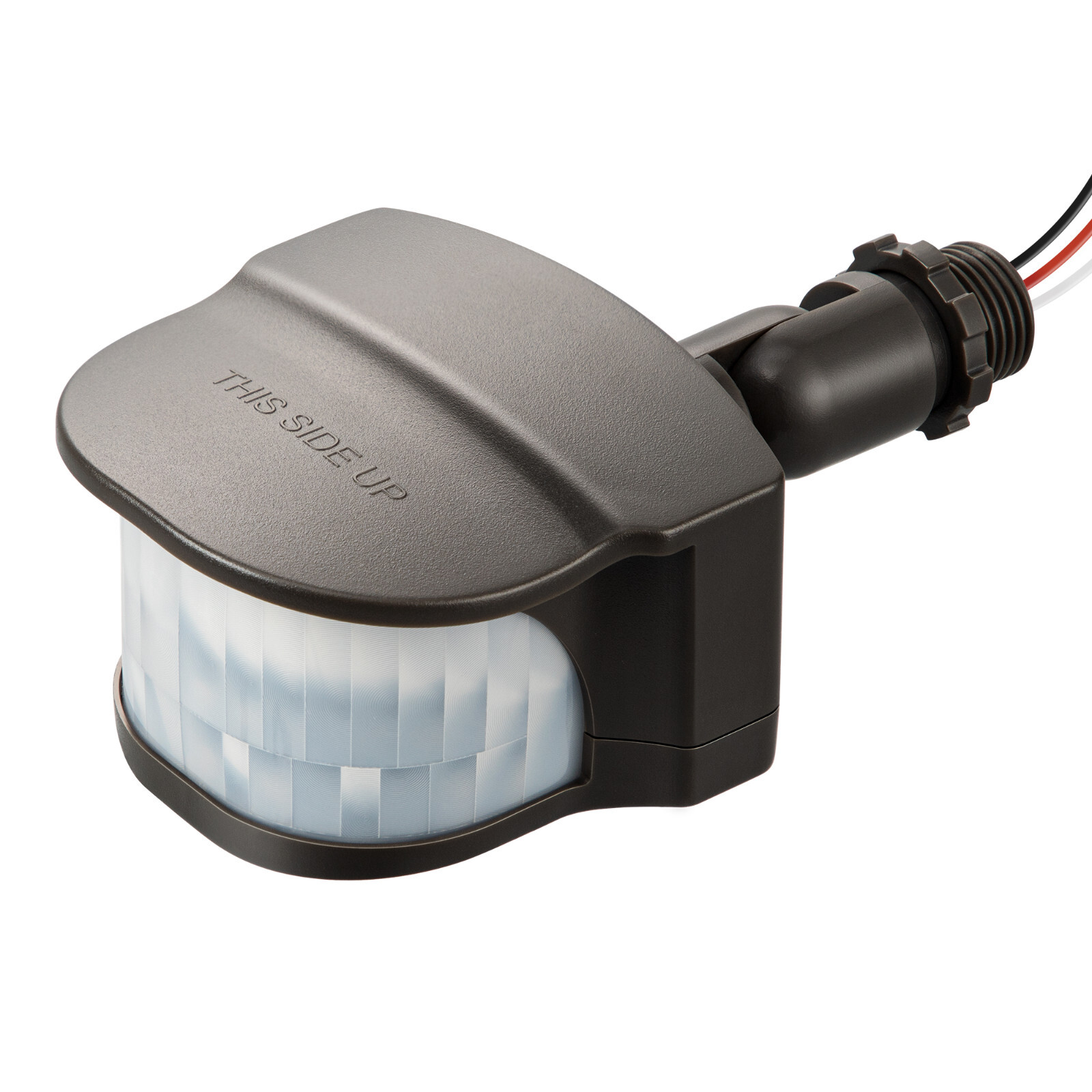 EDISHINE Motion Sensor, Automatic Dusk to Dawn,Detection Range,Brown,Floodlight