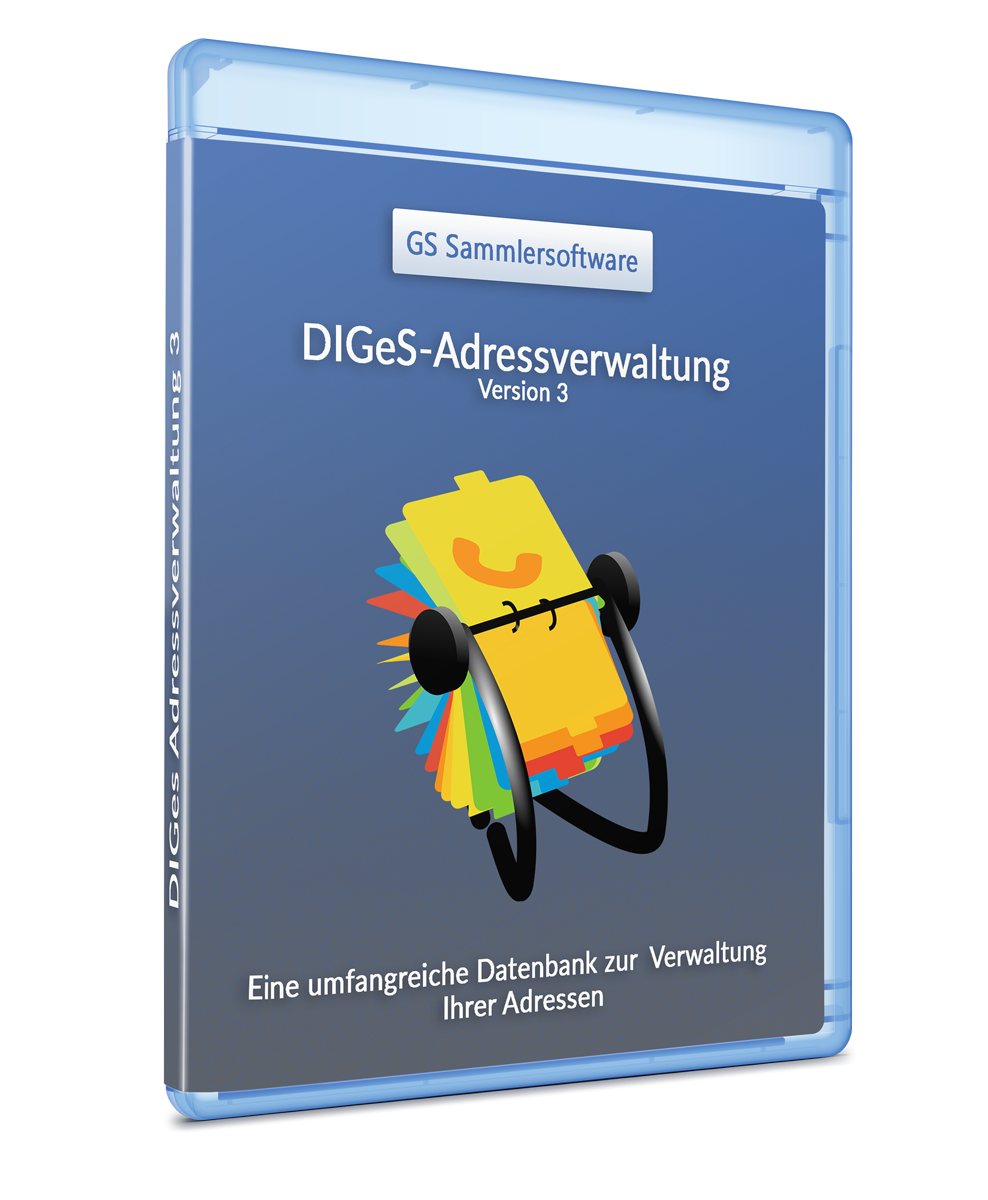 DIGeS Adressverwaltung 3 - Software Programm zum Verwalten von Adressen