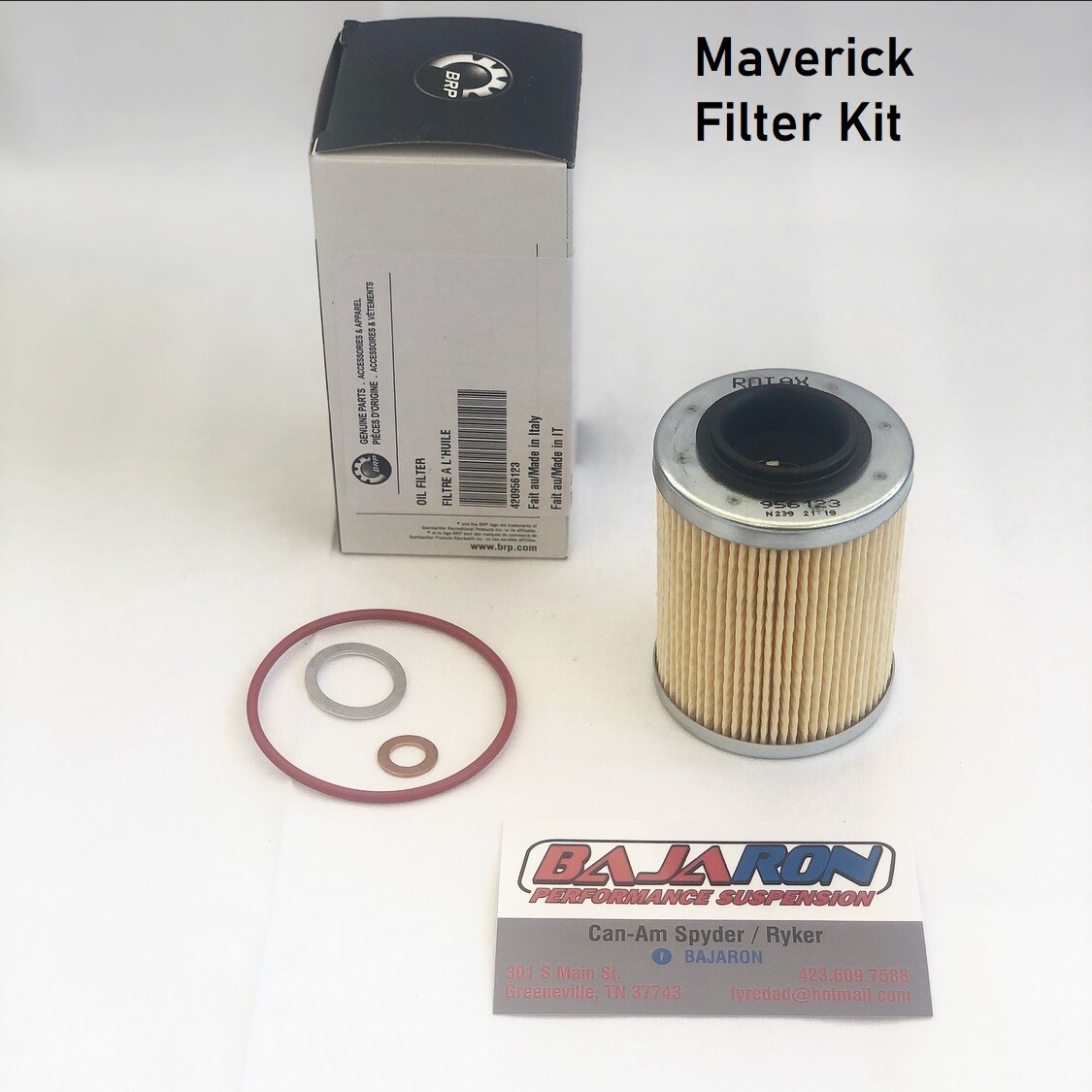 BajaRon Can-Am Maverick X3 2017-2024 Oil Filter + Seal Kit 420956123 XRS XDS XRC