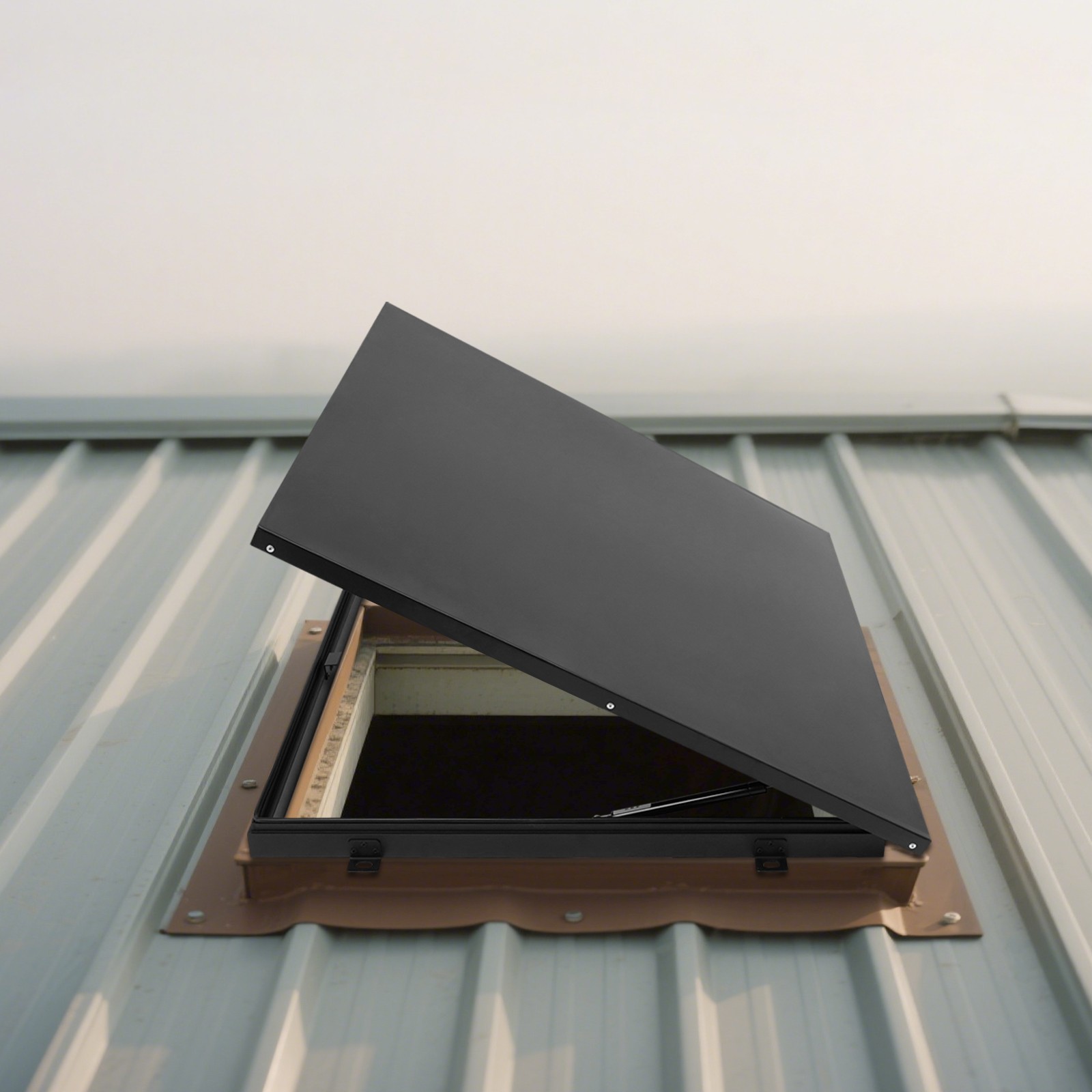 Modern Aluminum Alloy Roof Hatch Roof Security Door Roof Access Hatch Black