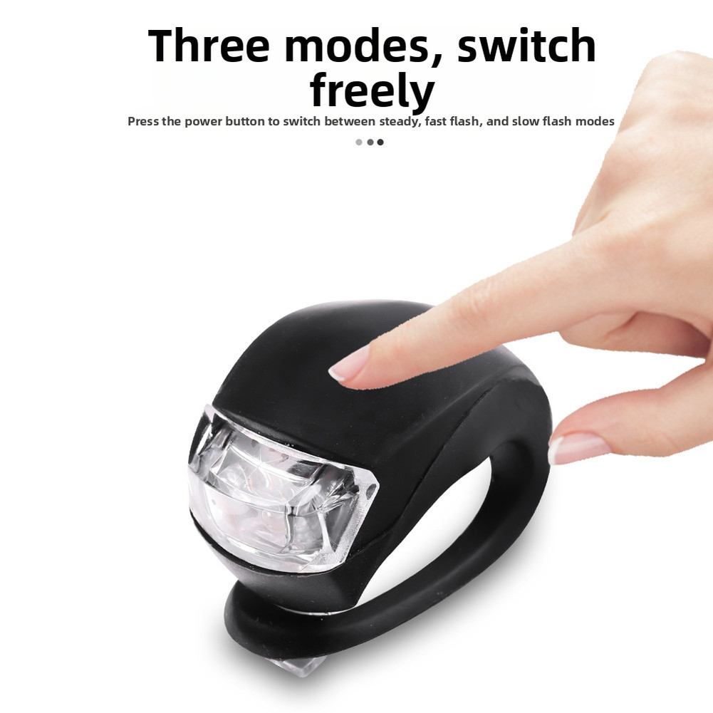 Compact 4.3 x 3.3 cm Mountain Bike Lights Set Water Resistant for All Weather