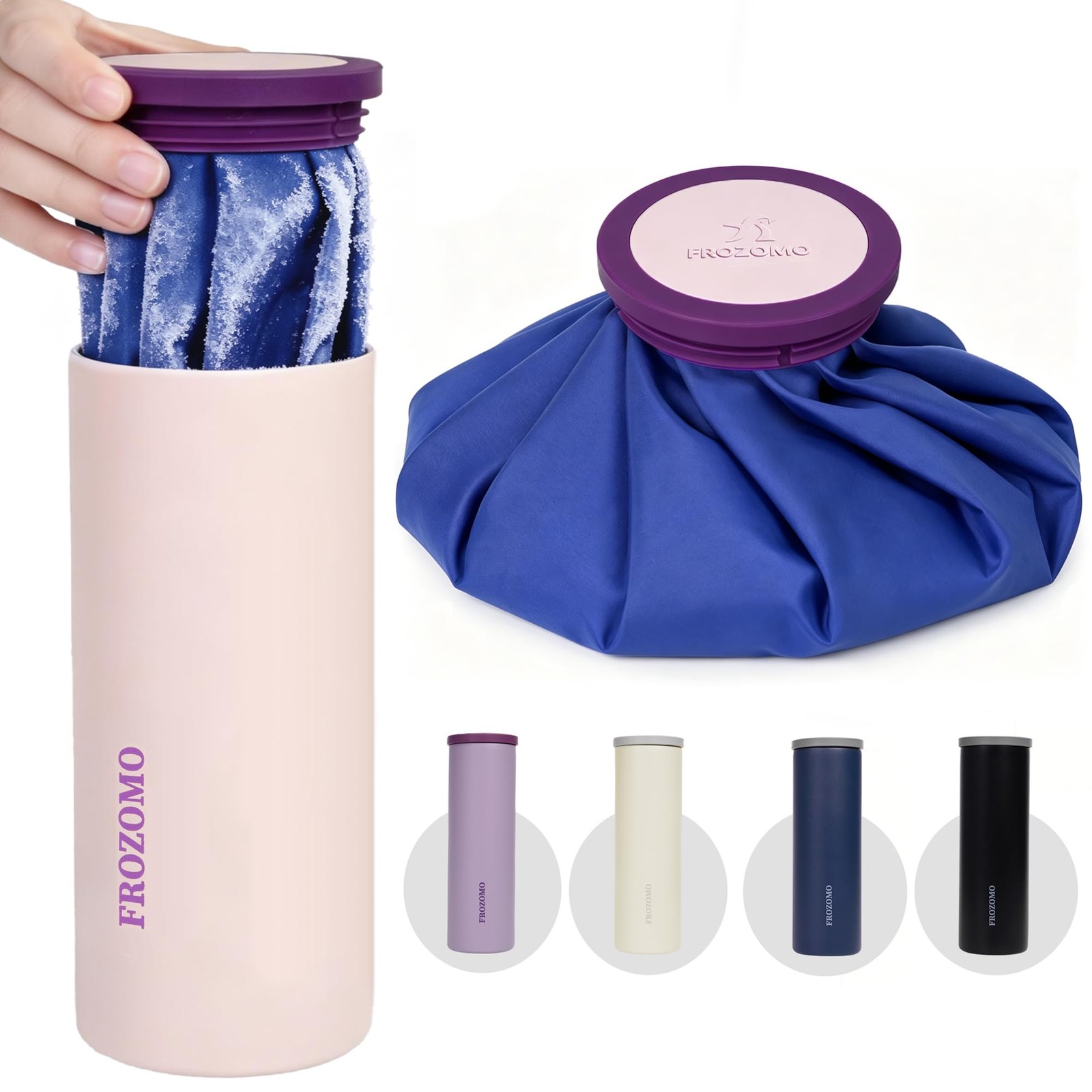 FROZOMO 9" Reusable Gel Ice Pack for Injuries with Insulated 9 Inch, Pink