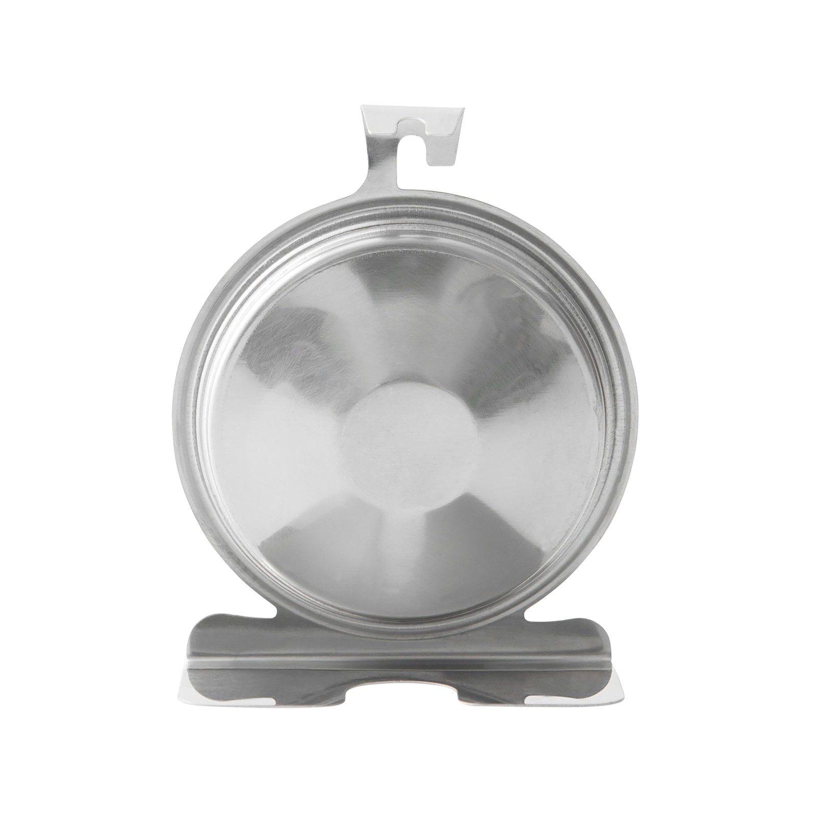 Large Dial Thermometer Silver Analog Temperature Gauge