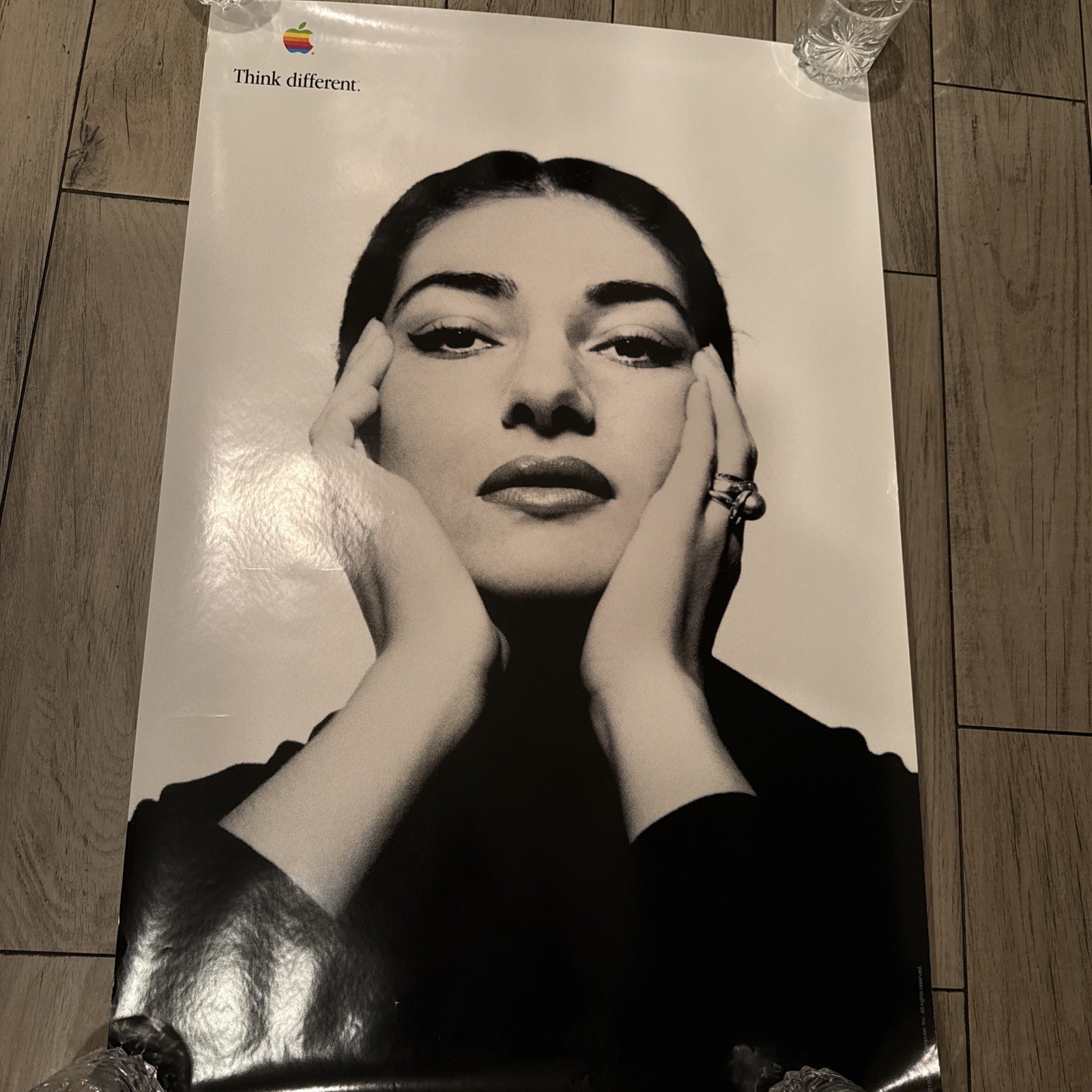 DEFECTIVE Maria Callas  Original Apple Think Different Poster  24x36  19 G3D