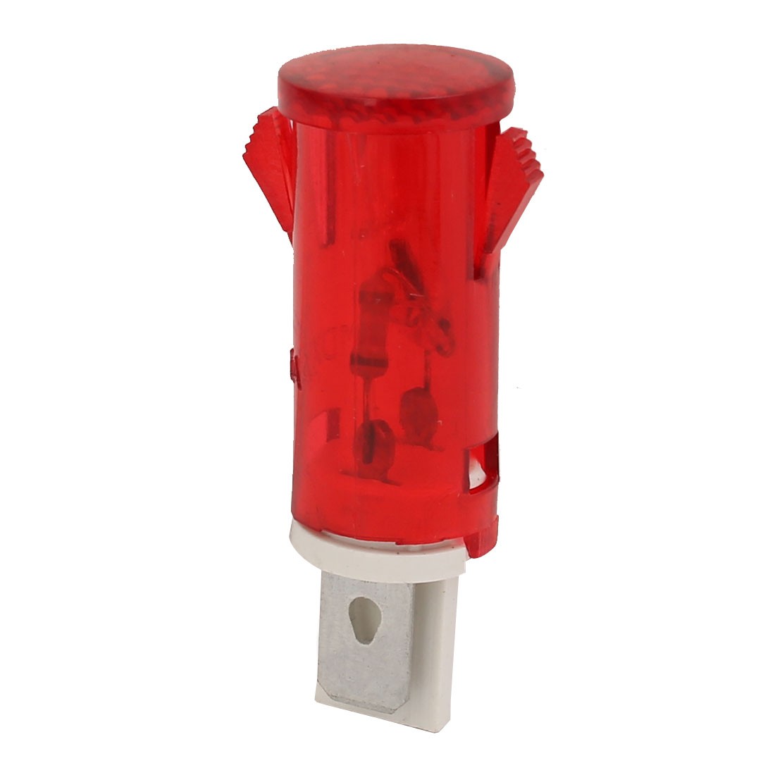 2 Pcs AC220V MDX-14A Round Plastic Indicator Pilot Light Signal Lamp
