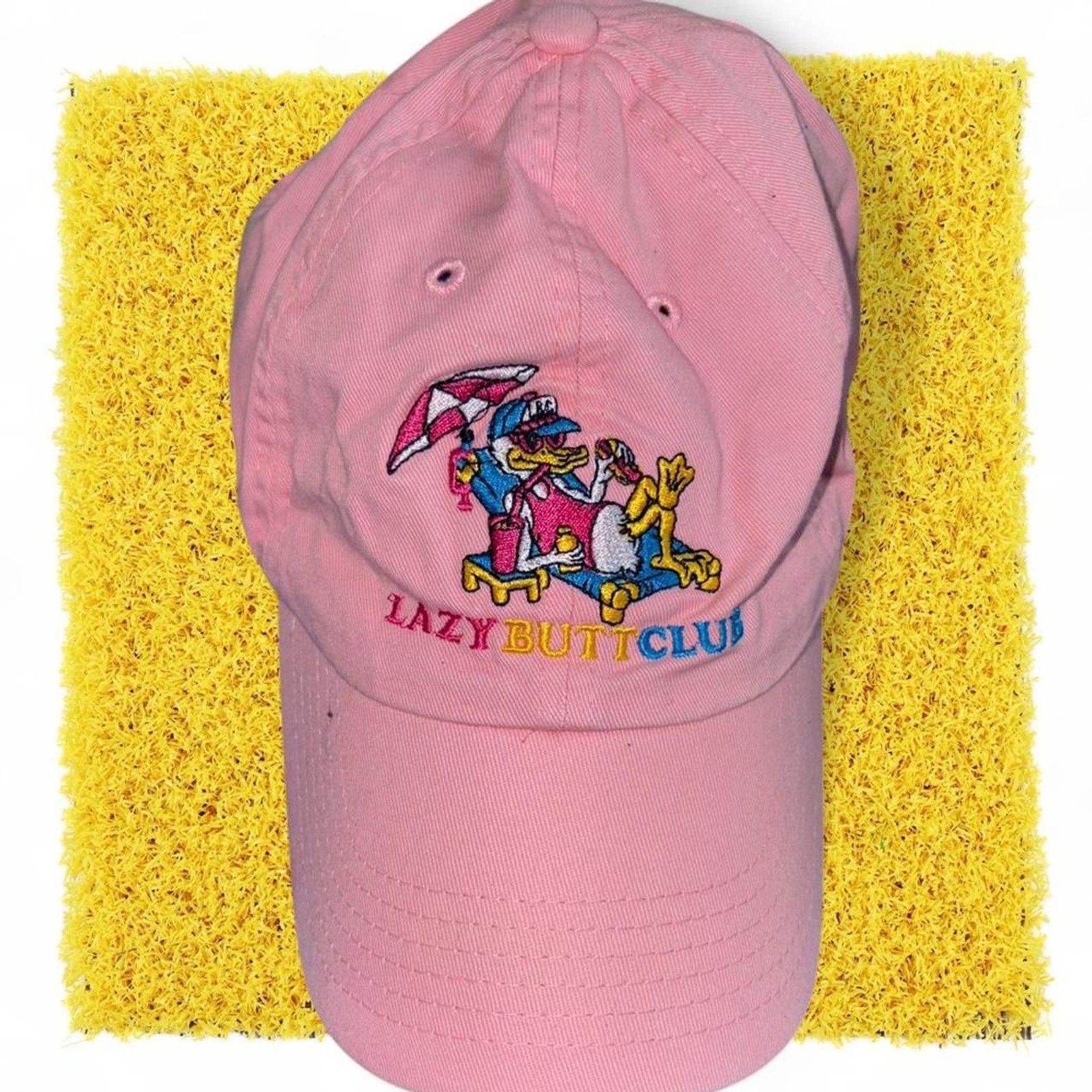 Women’s Lazy Butt Club pink adjustable cap #Summer #LazyButt