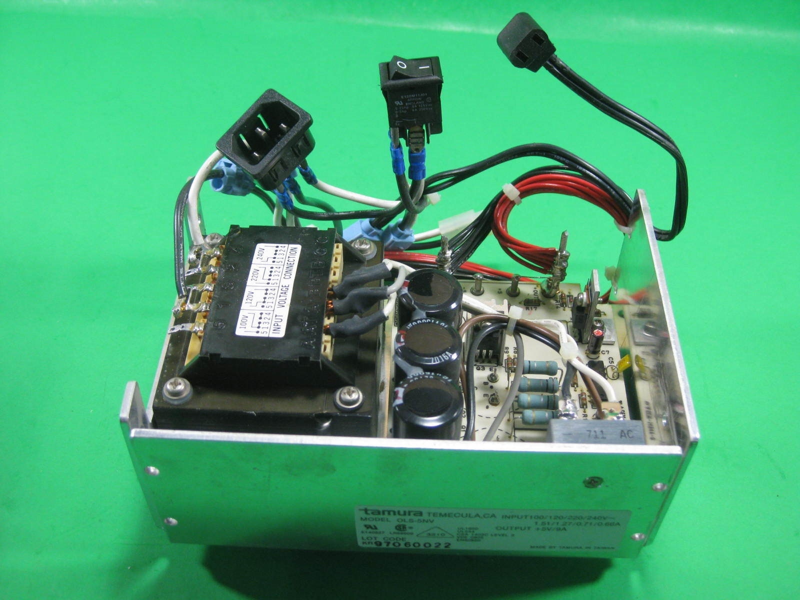Tamura AC/DC Power Supply Single Out 5V, 9A -- OLS-5NV -- Used