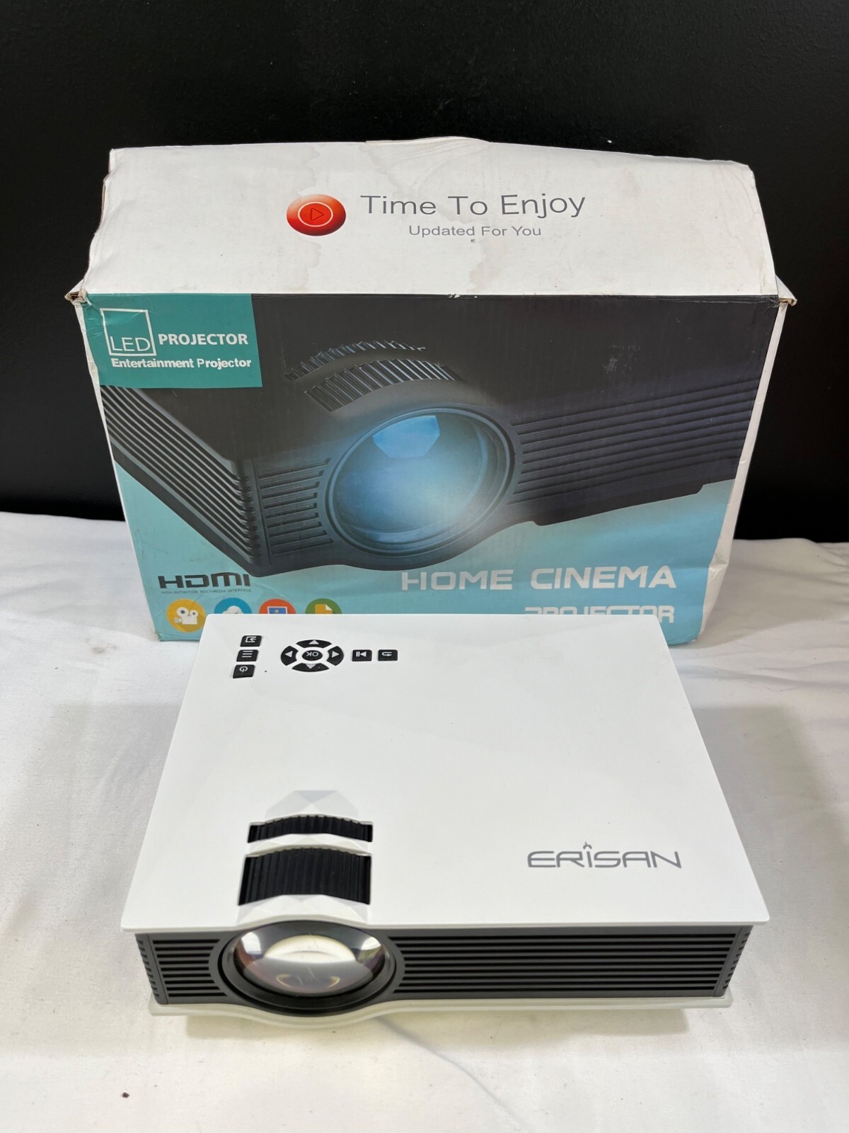 Erisan Simplified Micro Projector Home Cinema Projector SKU 6771