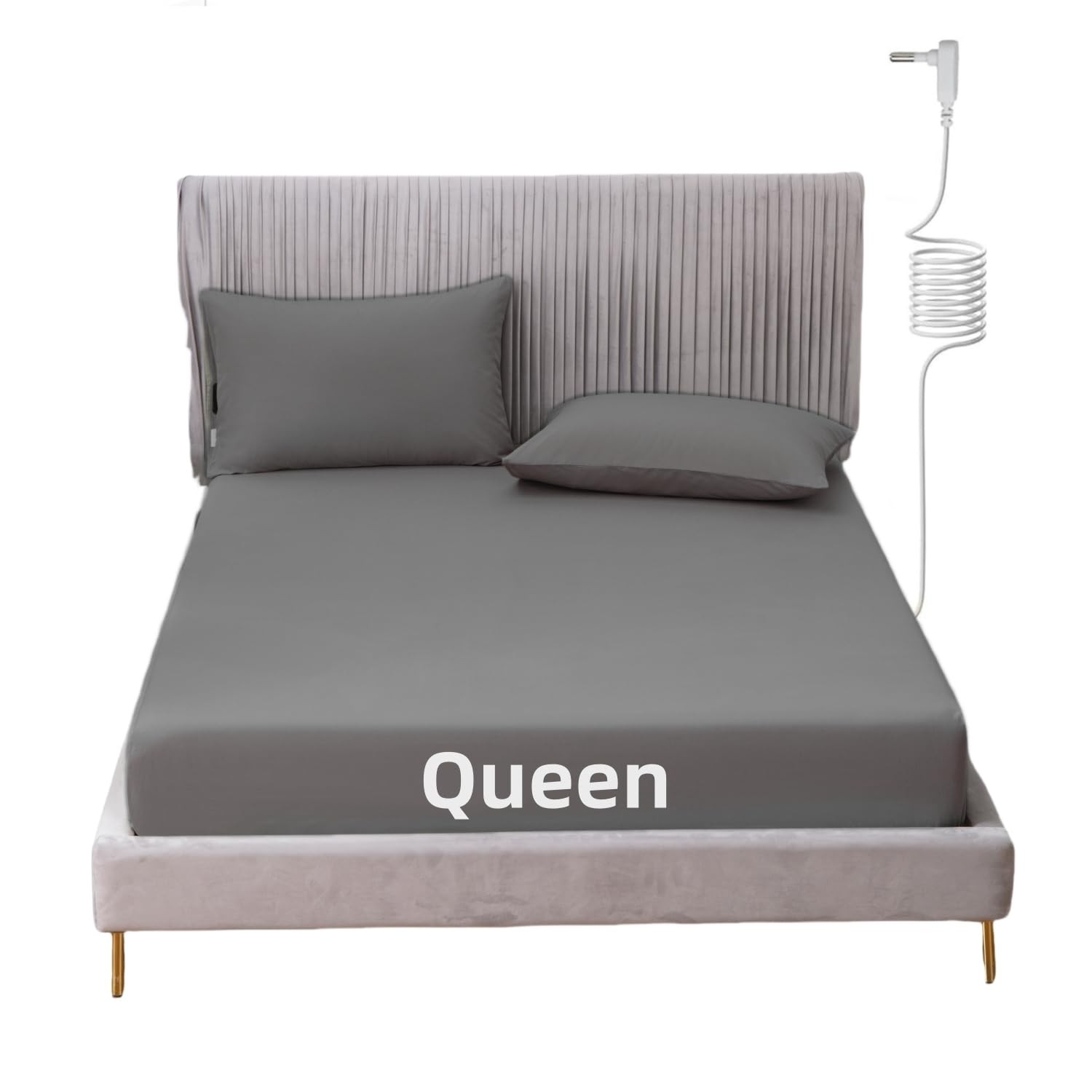 Grounding Sheets for Earthing Queen Size Grounding Fitted Bed Sheets with 15 ft