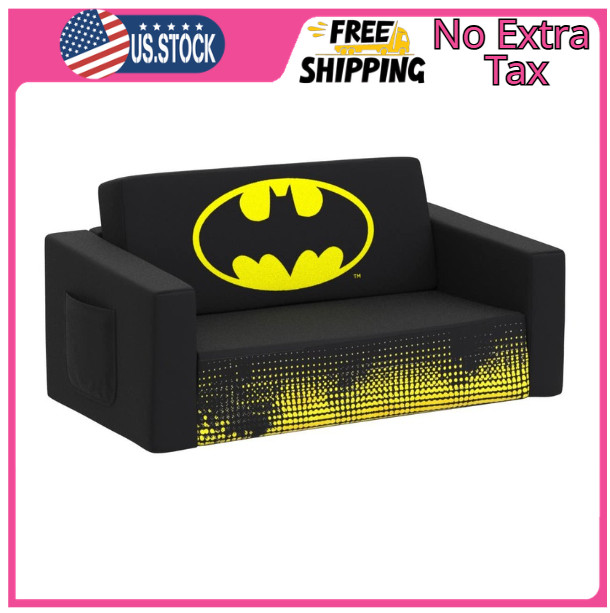 Batman Kids Sofa Convertible Couch Fold-out Chair Children Toddler Flip Out Bed