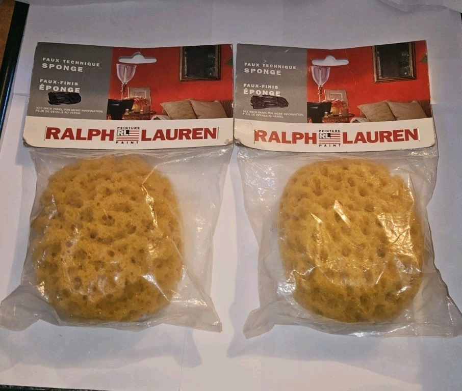 Ralph Lauren Home Paint Faux Technique Sponges Set of 2 NEW