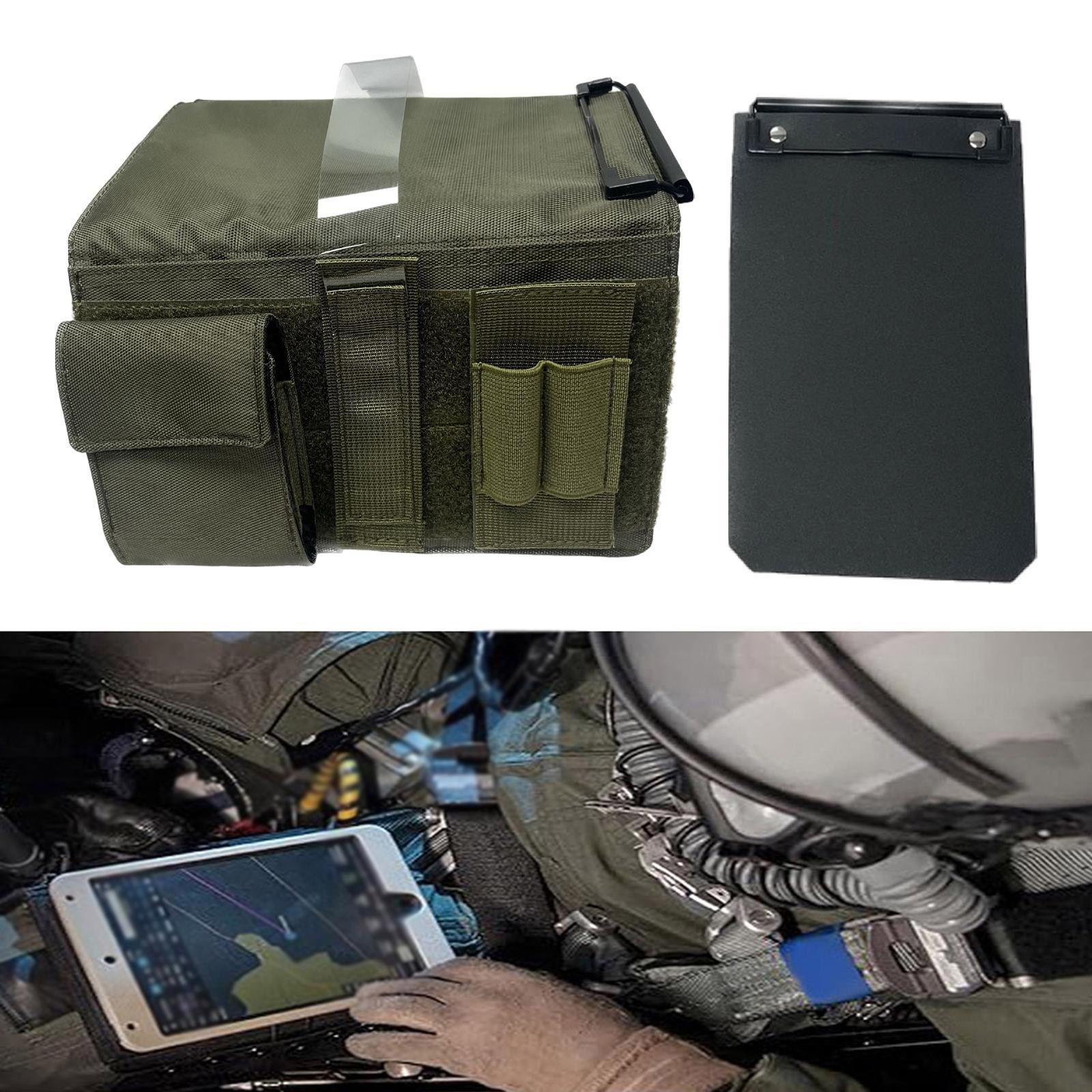 Pilot Kneeboard Writing Pad Versatile Oxford Cloth Gifts Clipboard Pen Holder