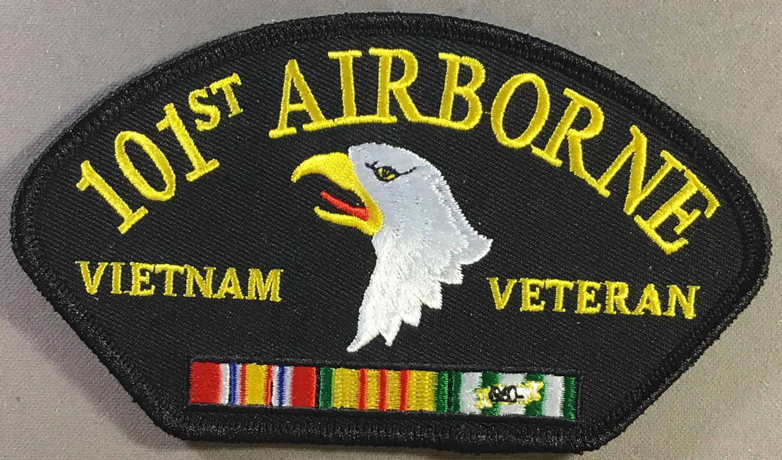 Army 101st Airborne Vietnam Veteran with Ribbons Licensed hat patch
