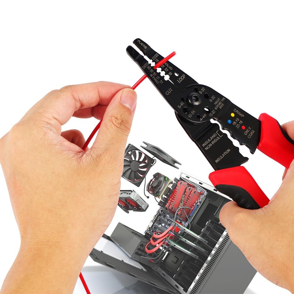 Wire Stripper, 3rd Generation Wire CrimpingTool, 8IN Professional Wire Strippers
