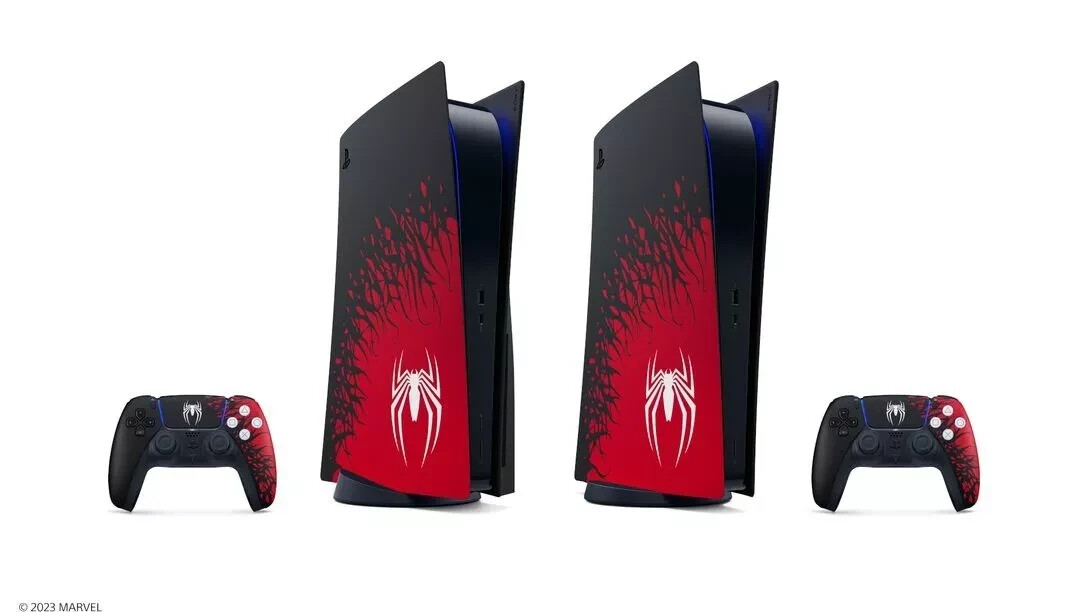 PS5 Marvel's Spider-Man 2 Limited Edition DualSense Controller and Console Cover