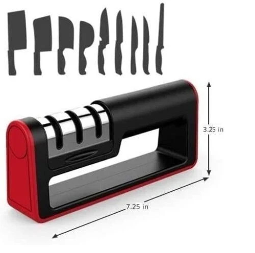 3-Stage Knife Blade Sharpener Sharpening Tool Kitchen Sharpening System Saygogo