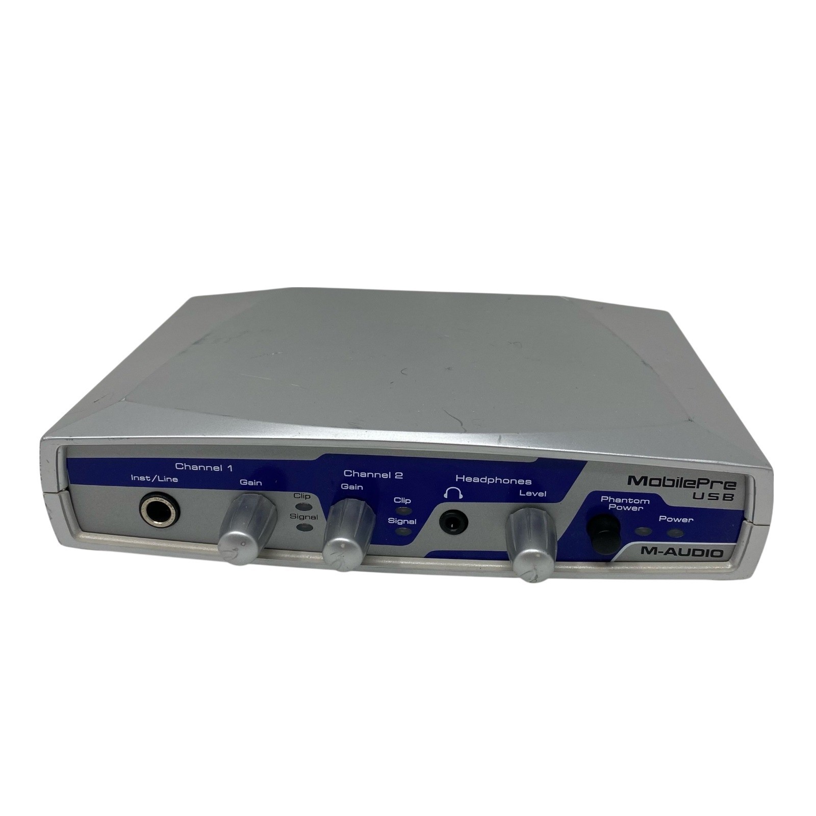 M-Audio MobilePre USB Audio Interface Silver Mobile Recording Preamp