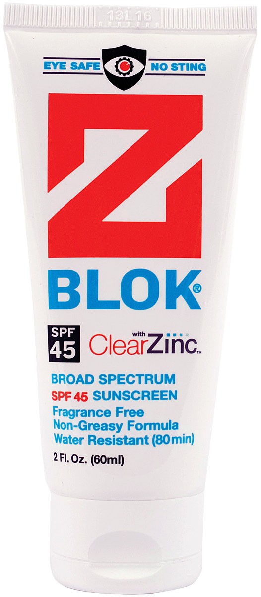 Z Blok Sunscreen SPF 45 - Water-Resistant, Fragrance-Free, Zinc Oxide Sun