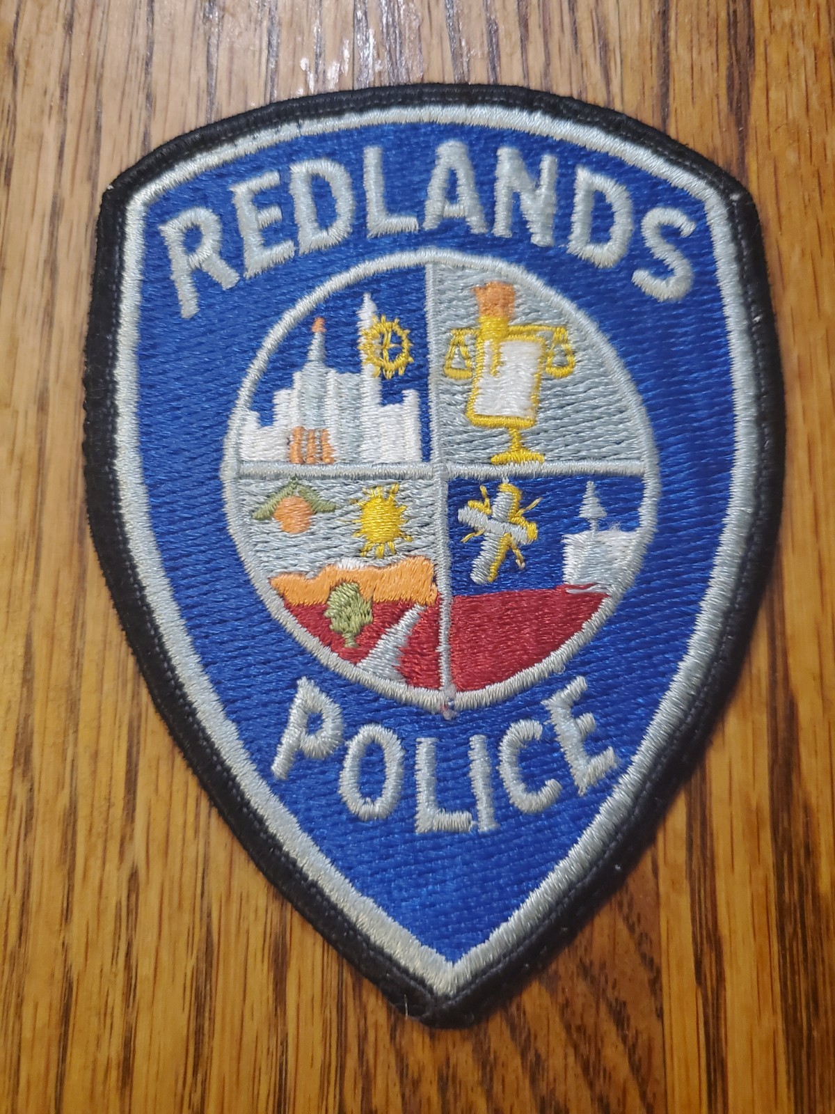 Vintage First Issued Redlands Police Department shoulder patch