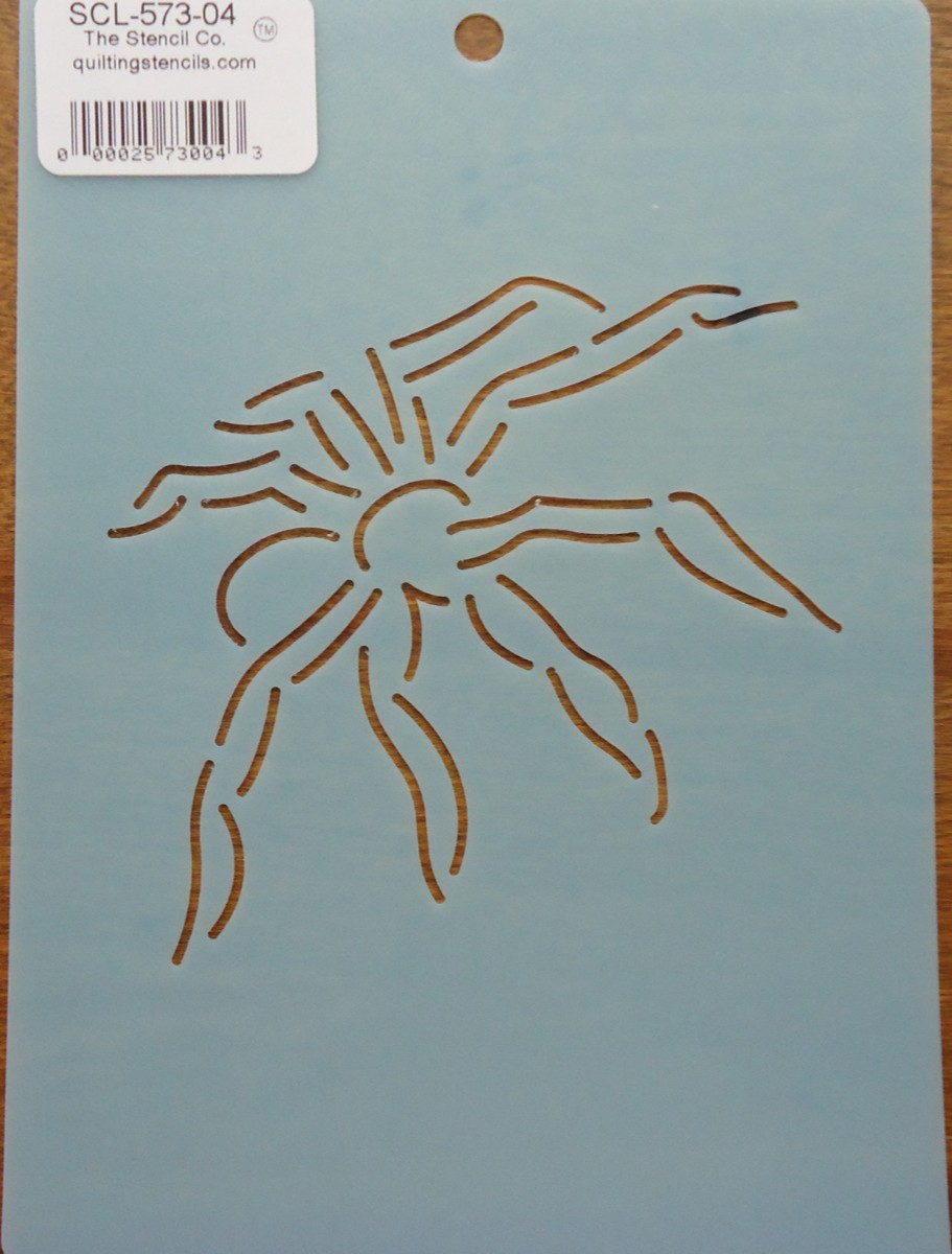 Stencil Quilting 4" Side Spider crafts Halloween QC template SCL-573-04 fall