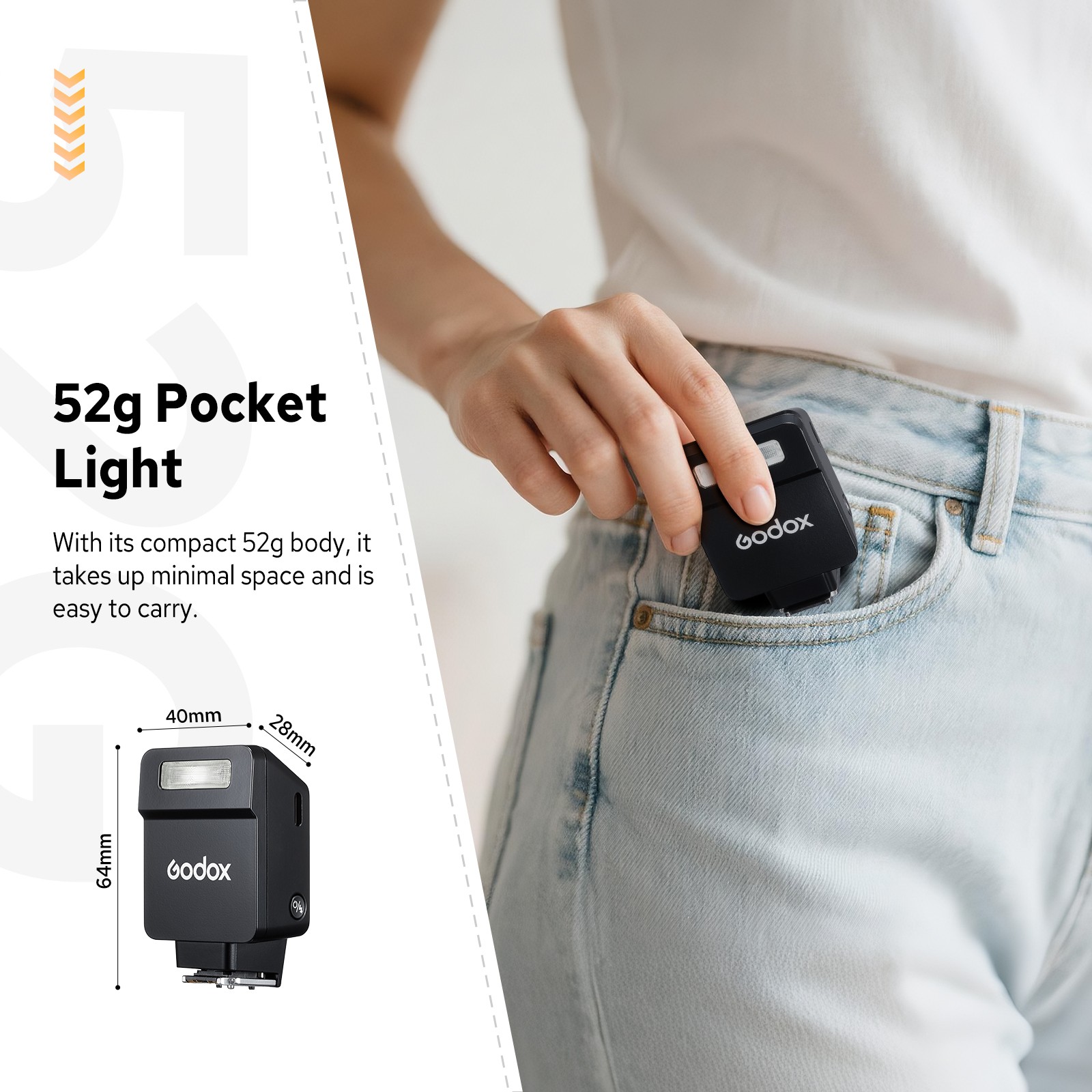 Godox iT22 S Mini TTL Flash for Sony Hot Shoe Triggering with Magnetic Diffuser