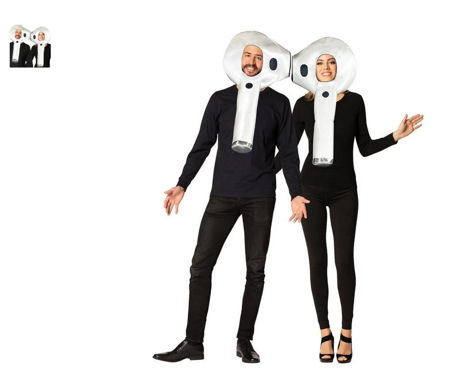 Rasta Imposta White Ear Buds Couple Halloween Costume - Adult One Size - New