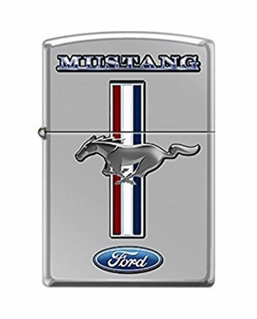 Mustang Tri-Bar Logo ZIPPO Lighter * We Ship Worldwide and FREE to the USA! 😎😎
