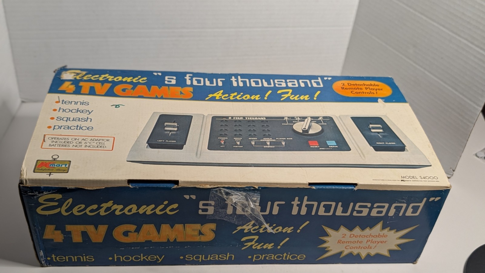 Vintage S Four Thousand S4000 Electronic 4 TV Games Console Complete In Box