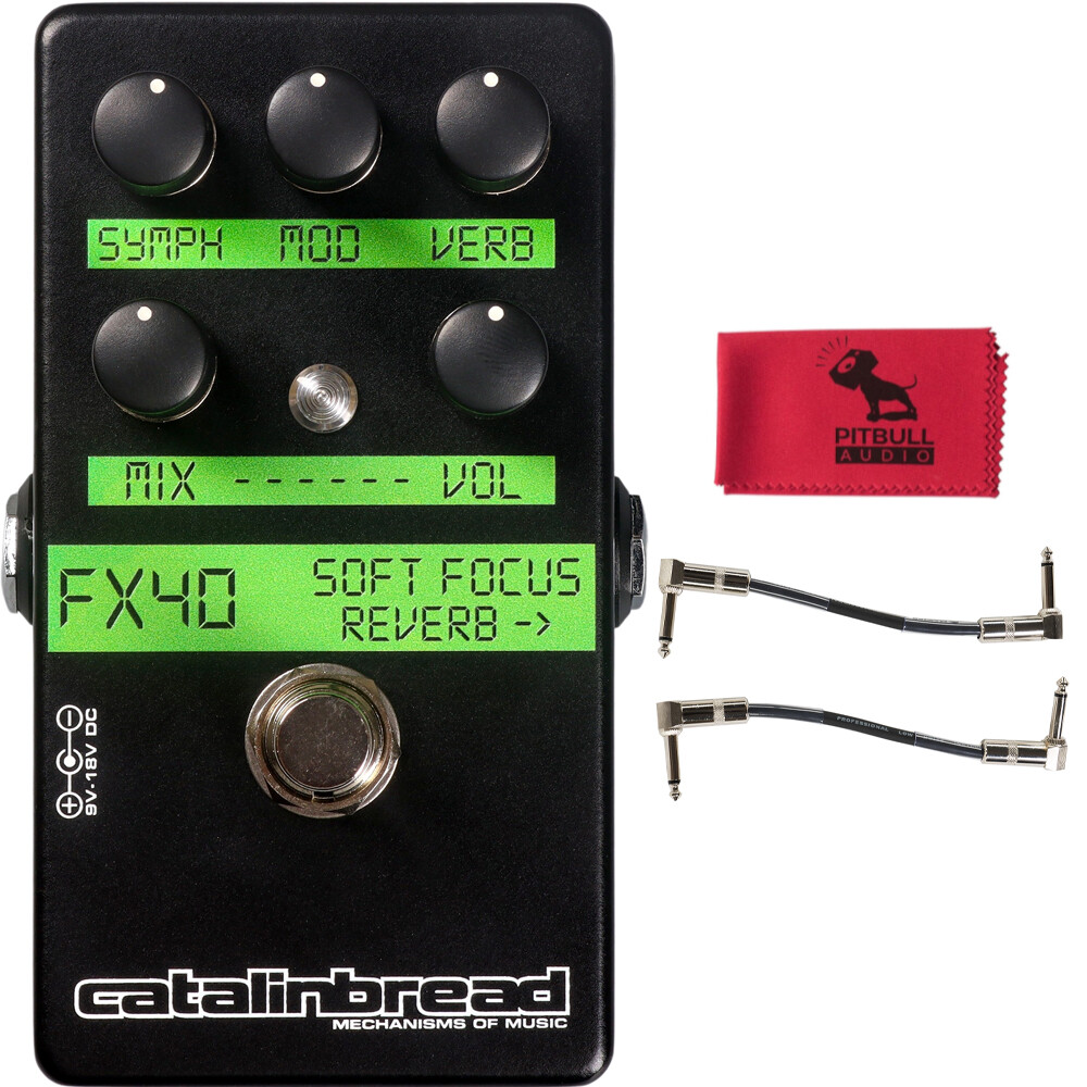 Catalinbread Soft Focus Shoegaze Reverb Guitar Effects Pedal w/ Cables & Cloth