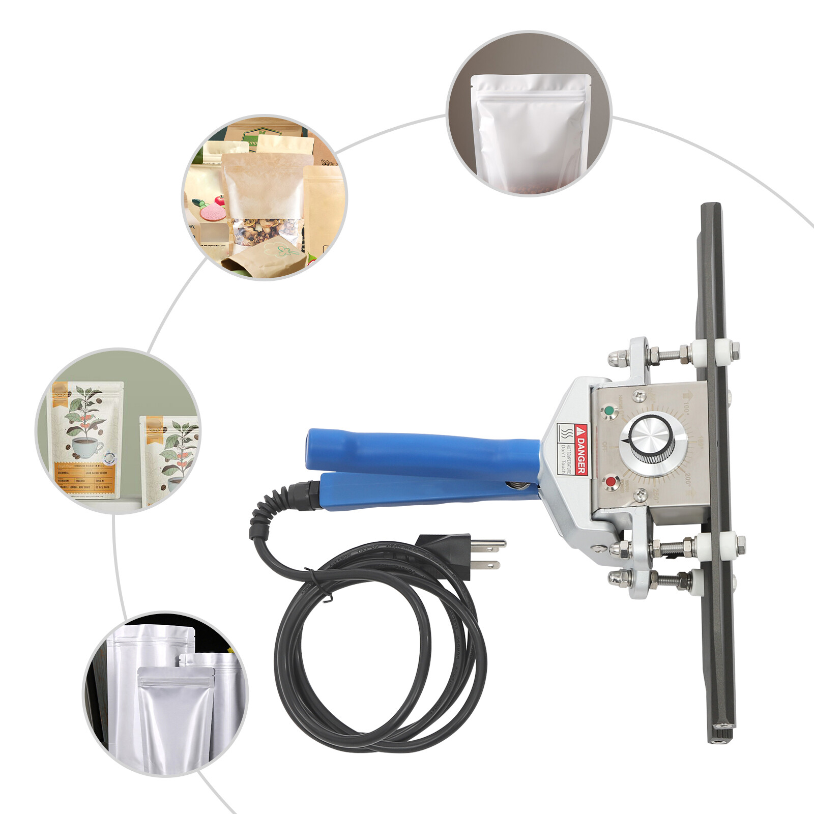 Portable Handheld Heat Sealing Machine for Bags - 12" Compact Design